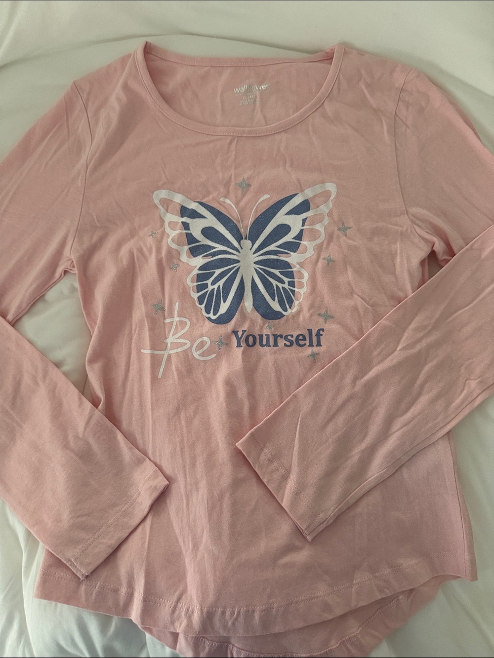 Wallflower Light Pink Logo Tee